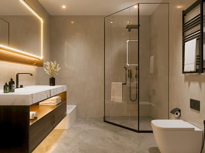 现代卫浴间 洗手间