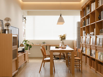 现代中古风书房