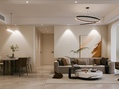 现代客厅餐厅