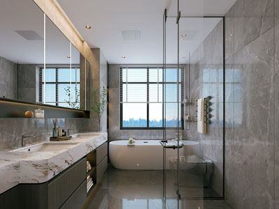 现代卫浴间 洗手间