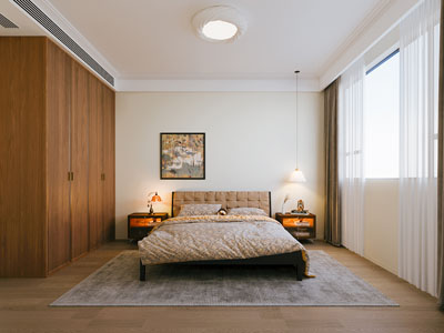 现代中古风卧室