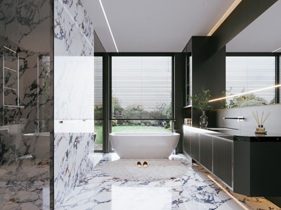 现代卫浴间 洗手间