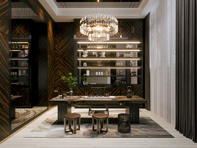 新中式别墅茶室