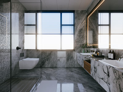 现代卫浴间 洗手间