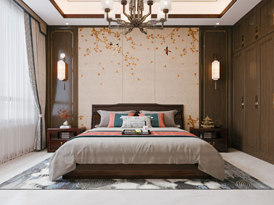 新中式卧室