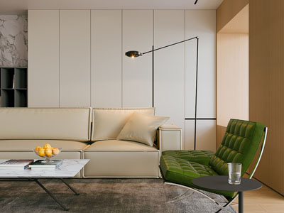 现代客厅多人沙发 休闲椅子和茶几组合