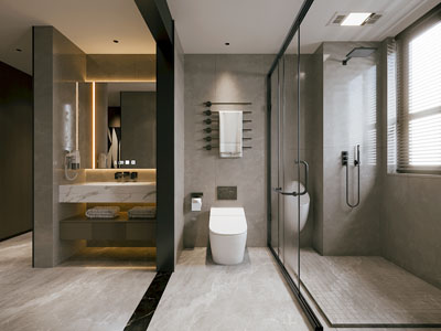 现代卫浴间 洗手间