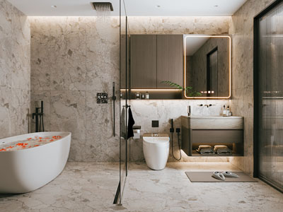 现代卫浴间 洗手间