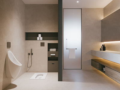 侘寂风卫浴间 洗手间