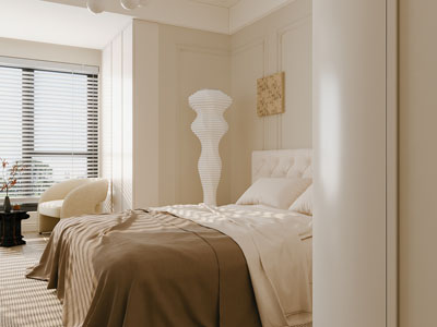 现代奶油风卧室