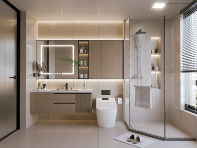 现代卫浴间 洗手间