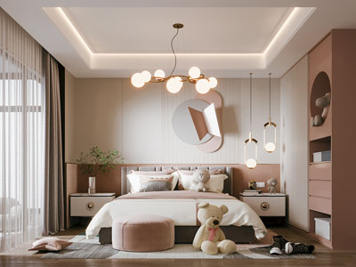 现代卧室 儿童房