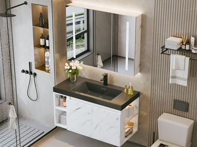 现代卫浴间 洗手间 洗手台