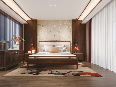 新中式中古风卧室