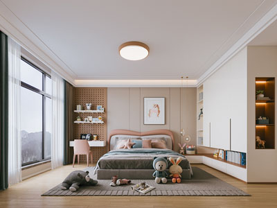 现代卧室 儿童房 男孩房