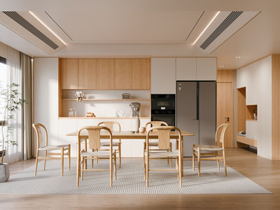 现代原木风餐厅