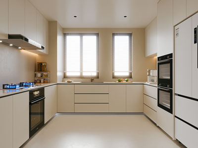 现代奶油风厨房