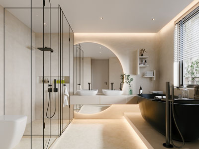 现代卫浴间 洗手间