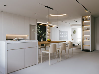 现代奶油风餐厅