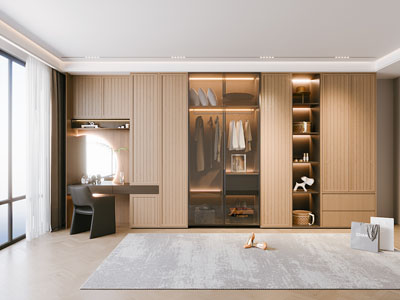 现代衣柜3d模型 现代衣柜