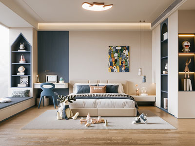 现代卧室 儿童房 男孩房