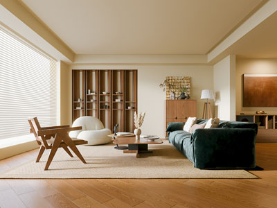 侘寂风中古风客厅