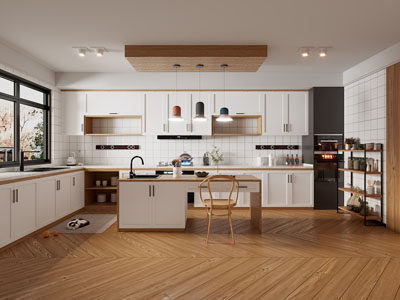 北欧中古风开放式厨房 餐厅