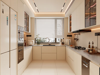 现代奶油风厨房