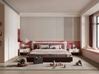 现代卧室 儿童房 公主房