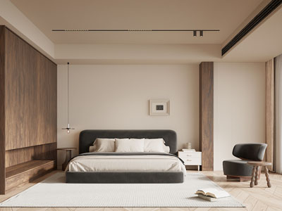 现代中古风卧室