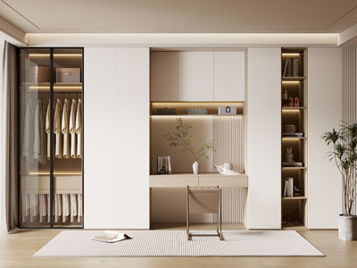 现代衣柜3d模型 现代衣柜