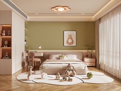 现代卧室 儿童房 公主房