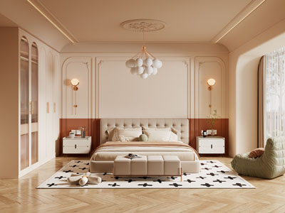 法式奶油风卧室