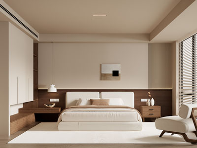 现代中古风卧室
