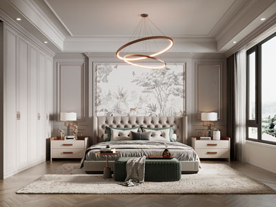 现代轻奢卧室