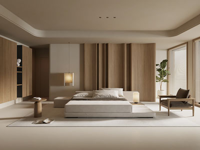 现代中古风卧室