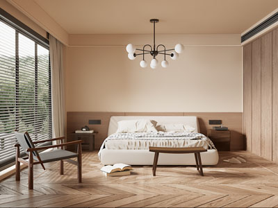 现代中古风卧室