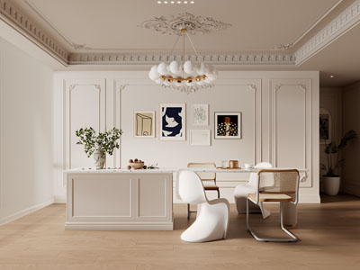 法式奶油风餐厅