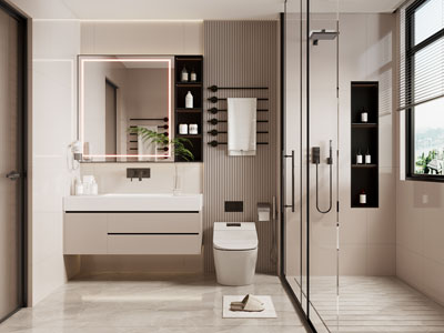 现代卫浴间 洗手间