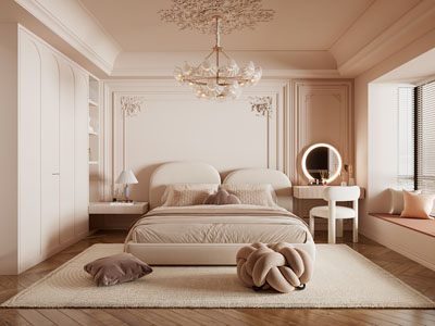 法式奶油风卧室