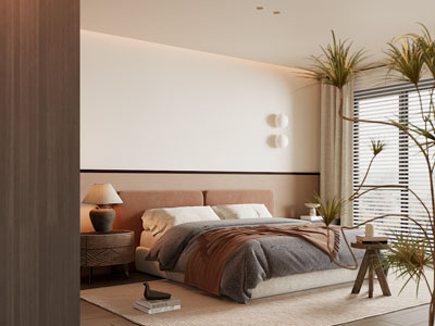 现代中古风卧室