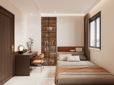 现代中古风榻榻米卧室