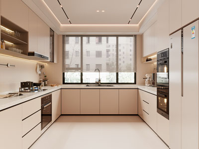 现代奶油风厨房