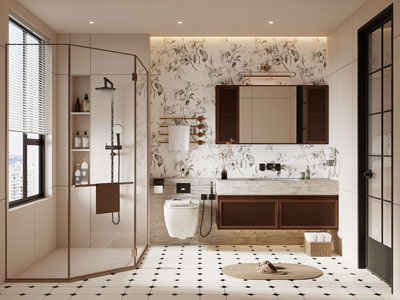 现代中古卫浴间 洗手间