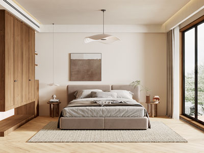 现代中古风卧室