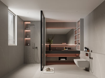 现代卫浴间 洗手间