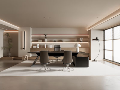 现代董事长 总经理办公室3d模型 现代董事长 总经理办公室