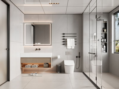 现代卫浴间 洗手间