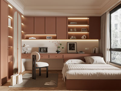 法式榻榻米卧室