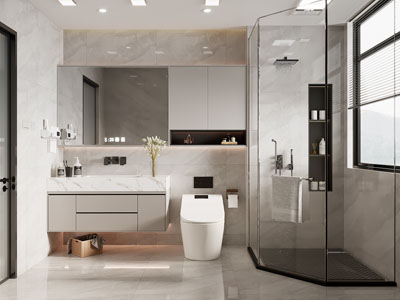 现代卫浴间 洗手间